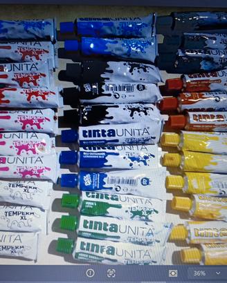 tempere in mix colori 