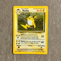 Pokemon Raichu Set Base Holo 1999 ITALIANO