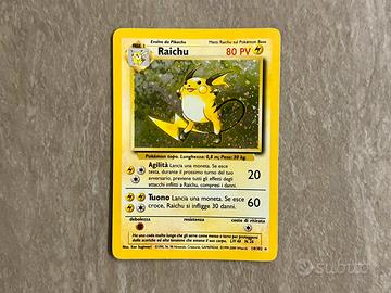 Pokemon Raichu Set Base Holo 1999 ITALIANO