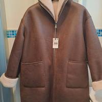 Montone in ecopelle nuovo MNG reversibile