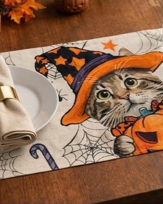 🎃Set 4 tovagliette americane Halloween - Nuove🐱