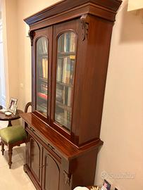 Mobile libreria credenza in legno massello