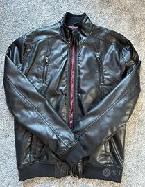 Clayton | Bomber in similpelle | Nero | Taglia L