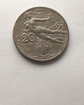 moneta 20 centesimi del 1913