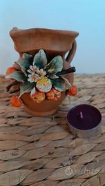 Terracotta siciliana L'orchidea azzurra