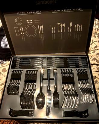 SERVIZIO POSATE SAMBONET SET DA 6 - 42 PEZZI