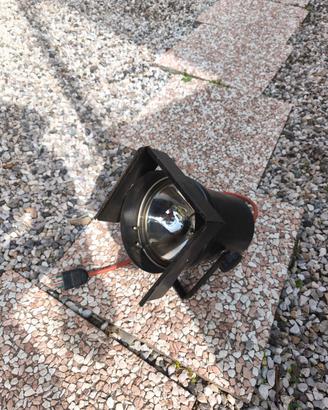 Faretto Vintage stile teatrale industriale nero 