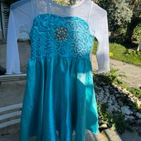 Vestito carnevale frozen elsa