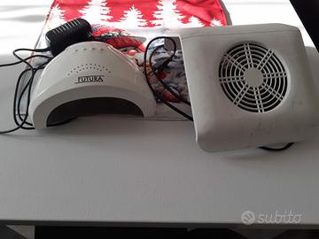 lampada led  , aspiratore per unghie