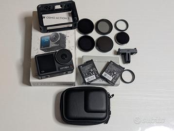DJI Osmo Action 3 con 5 filtri ND  e 2 batterie