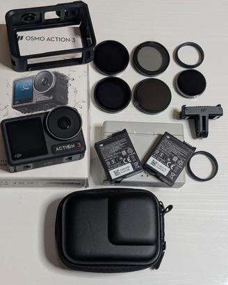 DJI Osmo Action 3 con 5 filtri ND  e 2 batterie