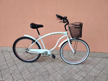 Bicicletta da 26 all'americana con cesto meccanica