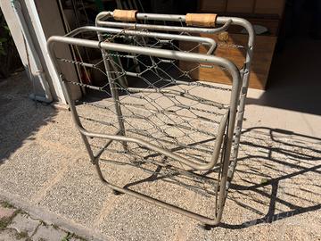 Brandina pieghevole vintage singola con ruote