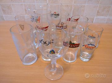 Bicchieri di varie marche 
