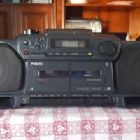 radio stereo con cassette e lettore cd