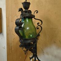 lampada da esterno in ferro battuto 