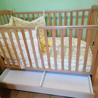 2 Lettini Golden Baby legno 100x72x133 cm