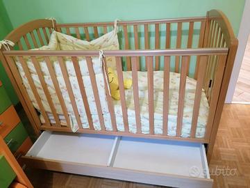 2 Lettini Golden Baby legno 100x72x133 cm