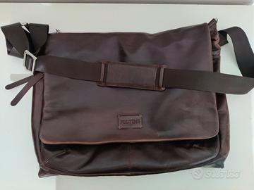 Borsa a tracolla per PC in pelle