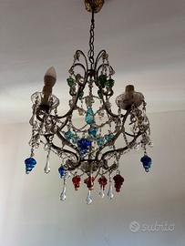 Lampadario in vetro di Murano