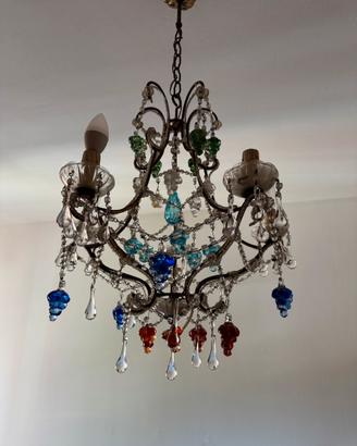 Lampadario in vetro di Murano
