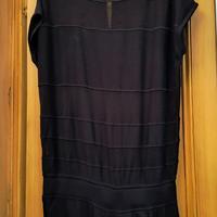 Tuta elegante nera Luisa Spagnoli