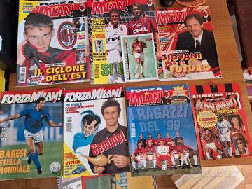 6 riviste Forza Milan 89/97 con poster + 1 rivista