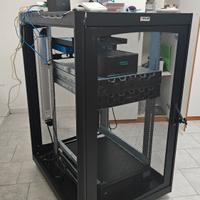 Armadio Rack 19" 800x1000 27U per Audio Video Nero