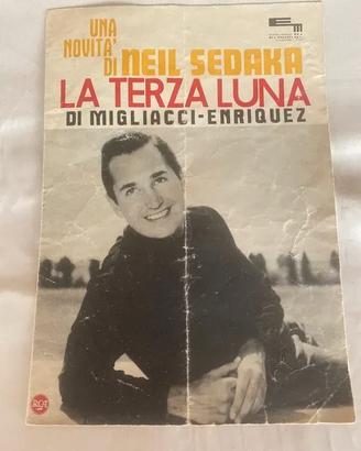 Spartito La terza luna - Sedaka