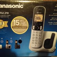 PANASONIC KX-TGC210  TELEFONO DECT NERO