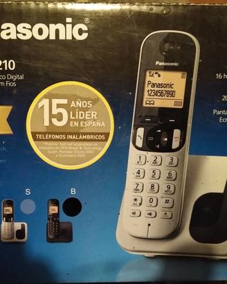 PANASONIC KX-TGC210  TELEFONO DECT NERO