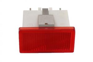 Spia rossa 12 Volt rettangolare per ciclomotori ep