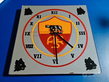 Orologio da parete A.S. Roma in vetro – Ottime con