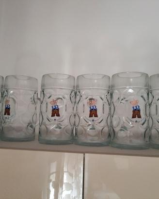 set 6 boccali HB di birra da 1 litro 