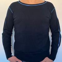 MAGLIONE nuovo ARMANI EXCHANGE unisex Blu tg S