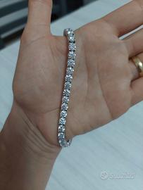 Bracciale argento S925 e pietre zirconi