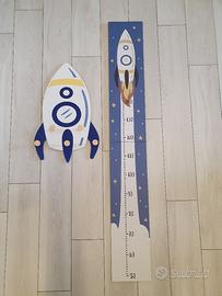 Metro da parete ed appendi abiti bimbo