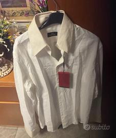 camicia uomo bianca nuova cartellino
