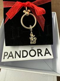 Pandora charm 90esimo compleanno di topolino + pen