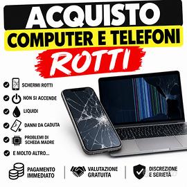 Computer e smartphone rotti