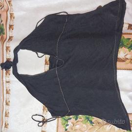 top roberto cavalli class nero oro viscosa 48