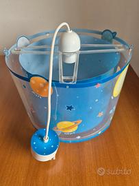 Lampadario tema spazio