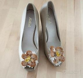 Scarpe open toe con zeppa primavera estate killah