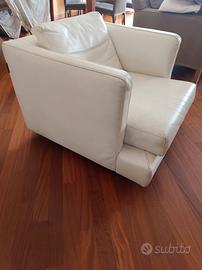 poltrone in pelle girevole