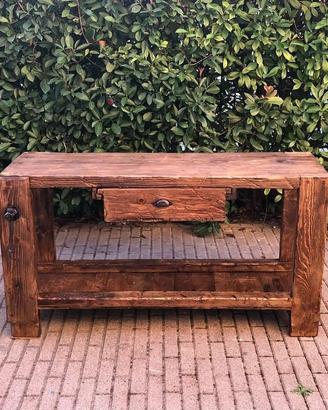 Bancone legno massello  Stile Rustico Industriale