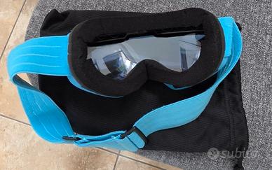Maschera sci Slokker junior blu lente a specchio