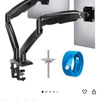 Braccio Aggiustabile doppio / Dual Monitor Stand