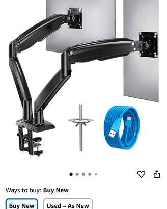 Braccio Aggiustabile doppio / Dual Monitor Stand