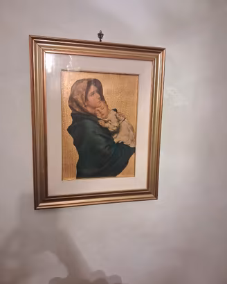 quadro Vergine Maria, completo di cornice, 55x45
