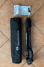 TREPPIEDE MANFROTTO COMPATTO NERO MAI USATO
